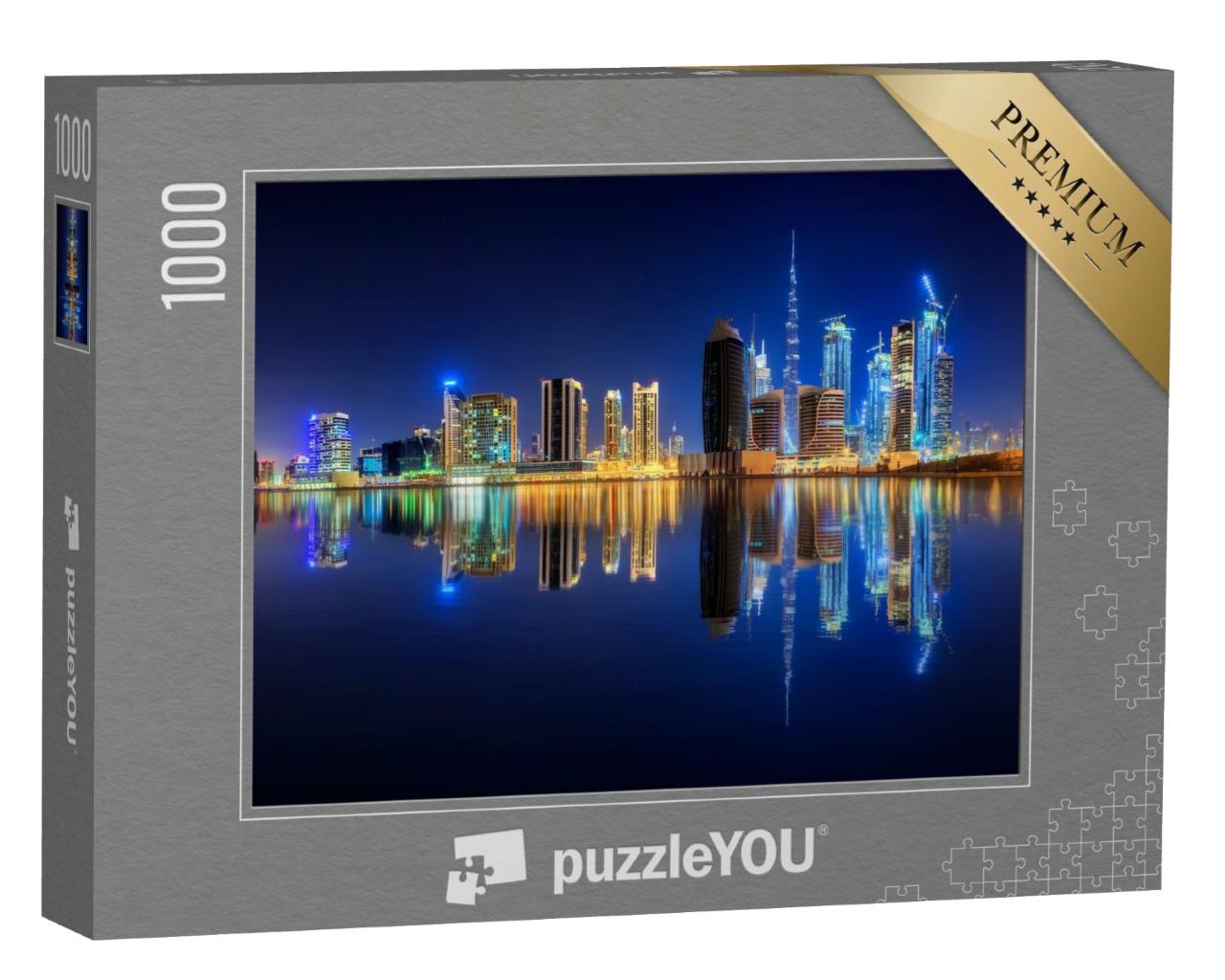Puzzle de 1000 pièces « Vue panoramique de la Dubai Business Bay, Émirats arabes unis »