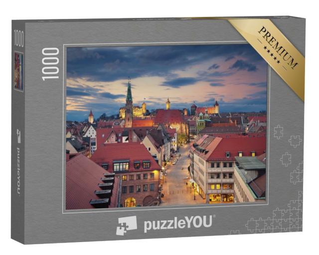 Puzzle de 1000 pièces « Le centre-ville historique de Nuremberg, Allemagne »