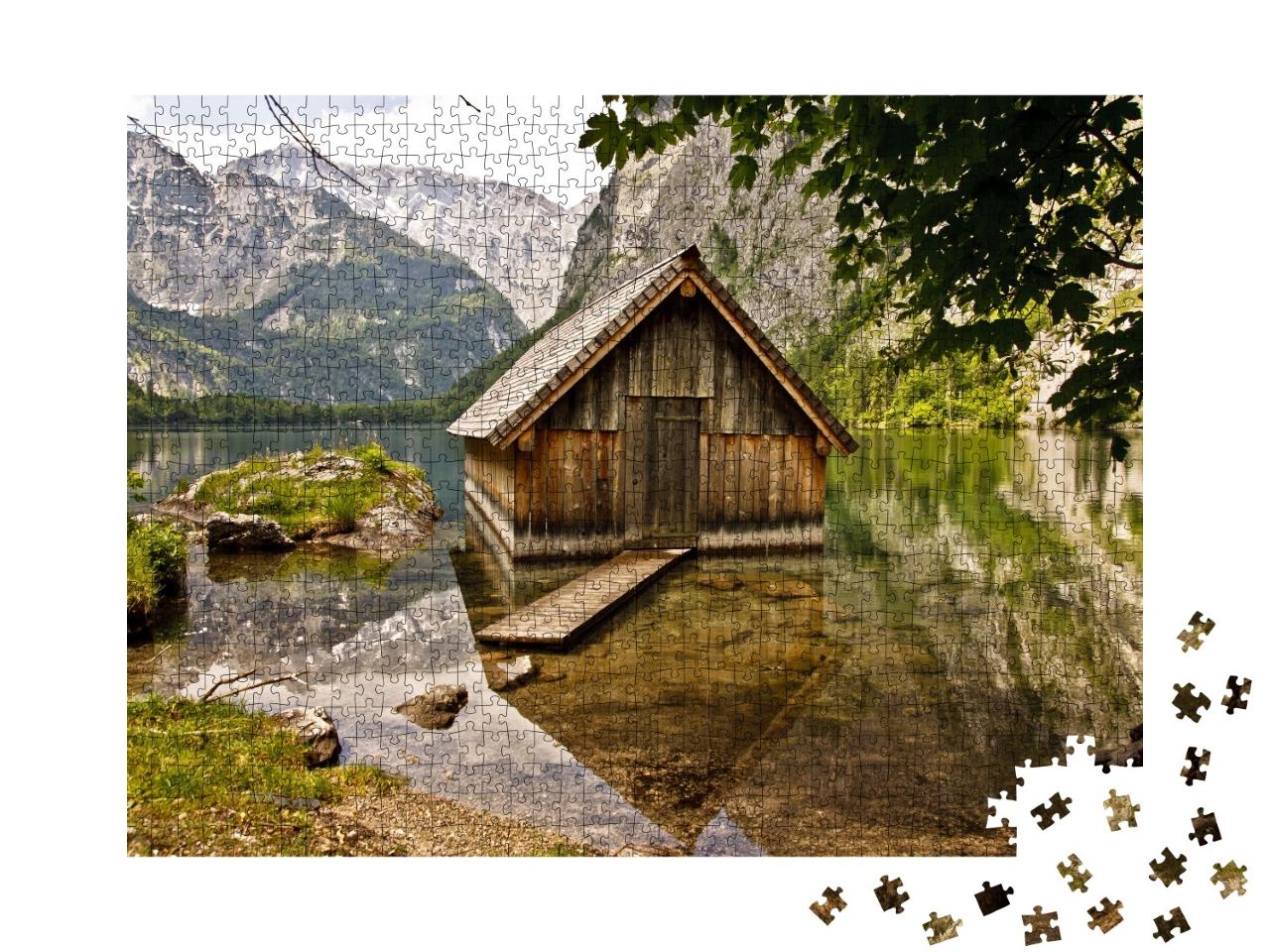 Puzzle de 1000 pièces « Haus am See, Bavière, Allemagne »
