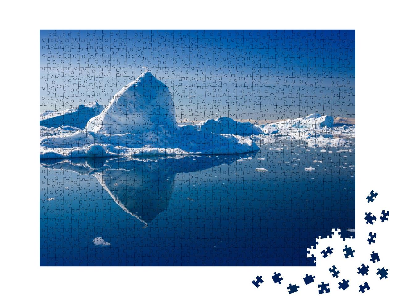 Puzzle de 1000 pièces « Nature et paysage de la région polaire, glace et icebergs »