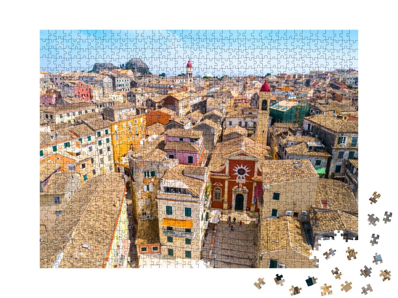 Puzzle de 1000 pièces « Kerkyra, capitale de l'île de Corfou, Grèce »