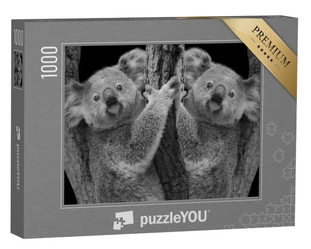 Puzzle de 1000 pièces « Deux adorables koalas dans un arbre »