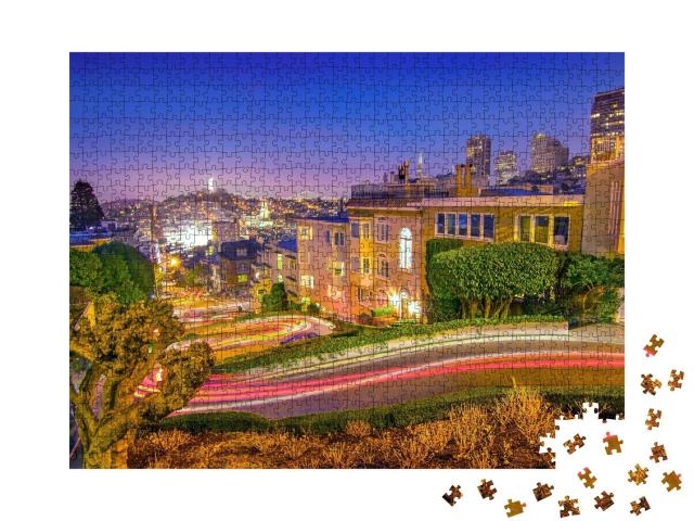 Puzzle de 1000 pièces « Lombard Street à San Francisco, Californie »