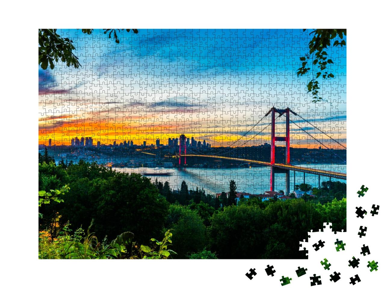 Puzzle de 1000 pièces « Pont du Bosphore à Istanbul, Turquie »