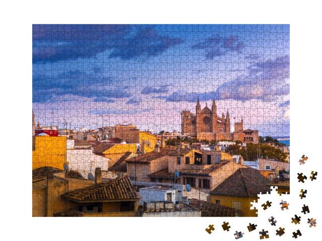 Puzzle de 1000 pièces « Vue panoramique de Palma de Majorque, Iles Baléares, Espagne »