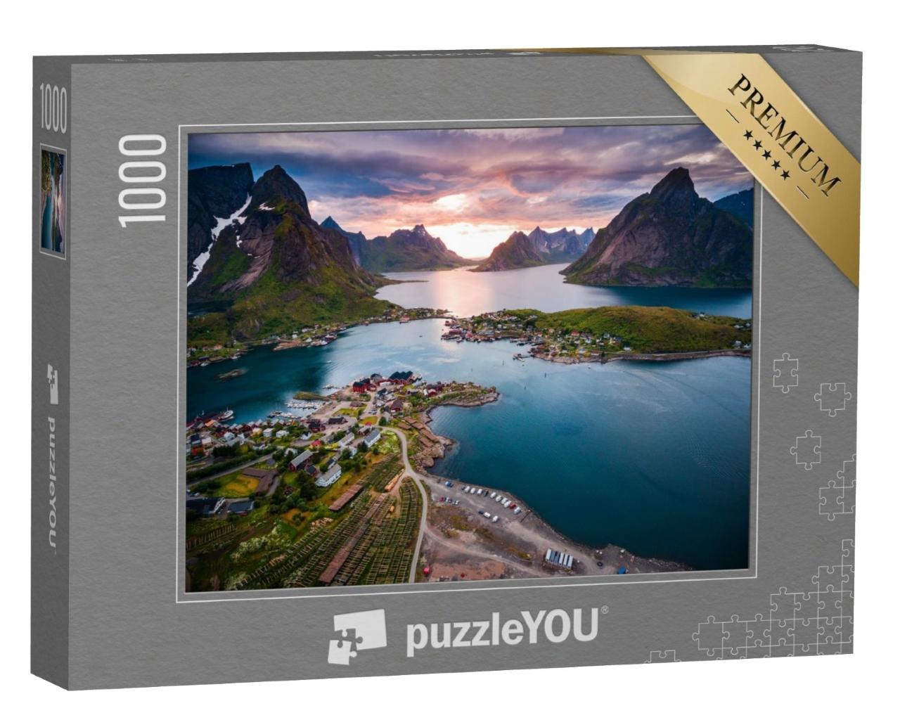Puzzle de 1000 pièces « Paysage unique des Lofoten, Norvège »