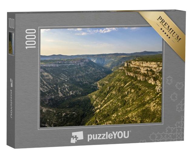 Puzzle de 1000 pièces « Vallée des Gorges la Vis, qui coupe le Causse du Larzac dans le Parc national des Cévennes, sud de la France »