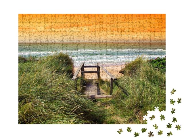 Puzzle de 1000 pièces « La côte danoise par un temps estival »