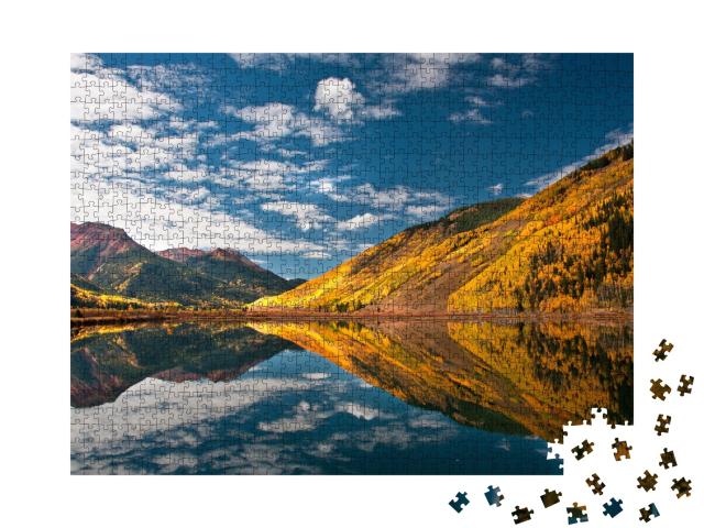 Puzzle de 1000 pièces « Montagnes Rocheuses : le Colorado à l'automne »