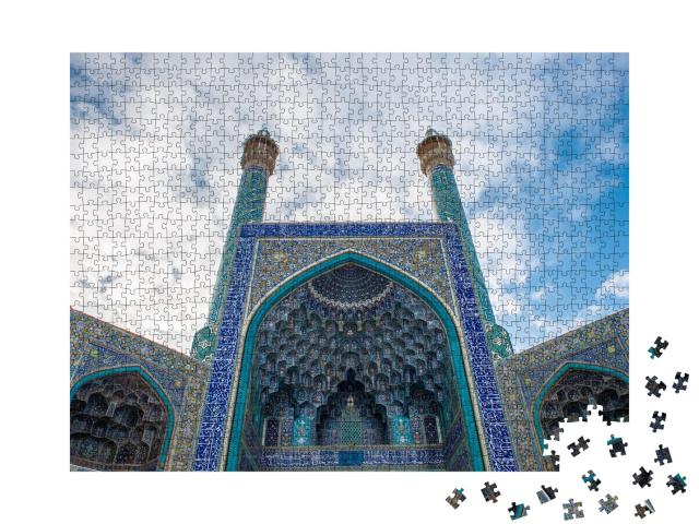 Puzzle de 1000 pièces « Entrée de la mosquée du Shah à Ispahan, Iran »