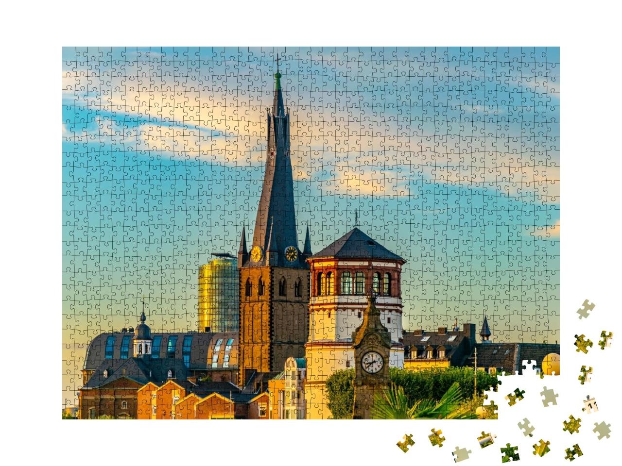 Puzzle de 1000 pièces « Église St. Lambertus à Düsseldorf, Allemagne »