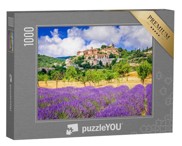 Puzzle de 1000 pièces « Simiane-la-Rotonde, un village de cabanes, Provence, France »