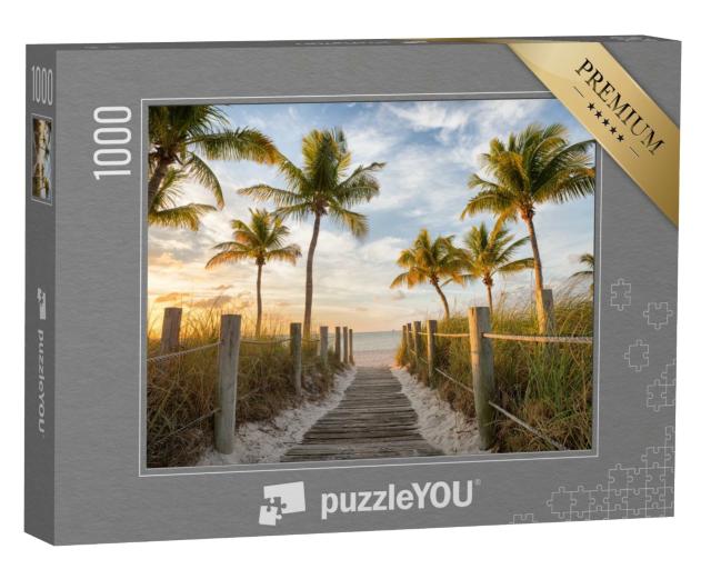 Puzzle de 1000 pièces « Passerelle vers la plage de Smathers, Key West, Floride »