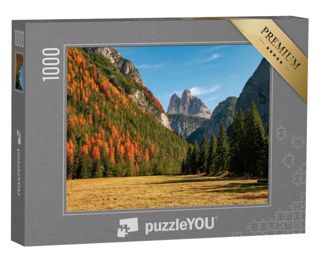 Puzzle de 1000 pièces « Les Trois Cimets en automne, Dolomites, Italie »