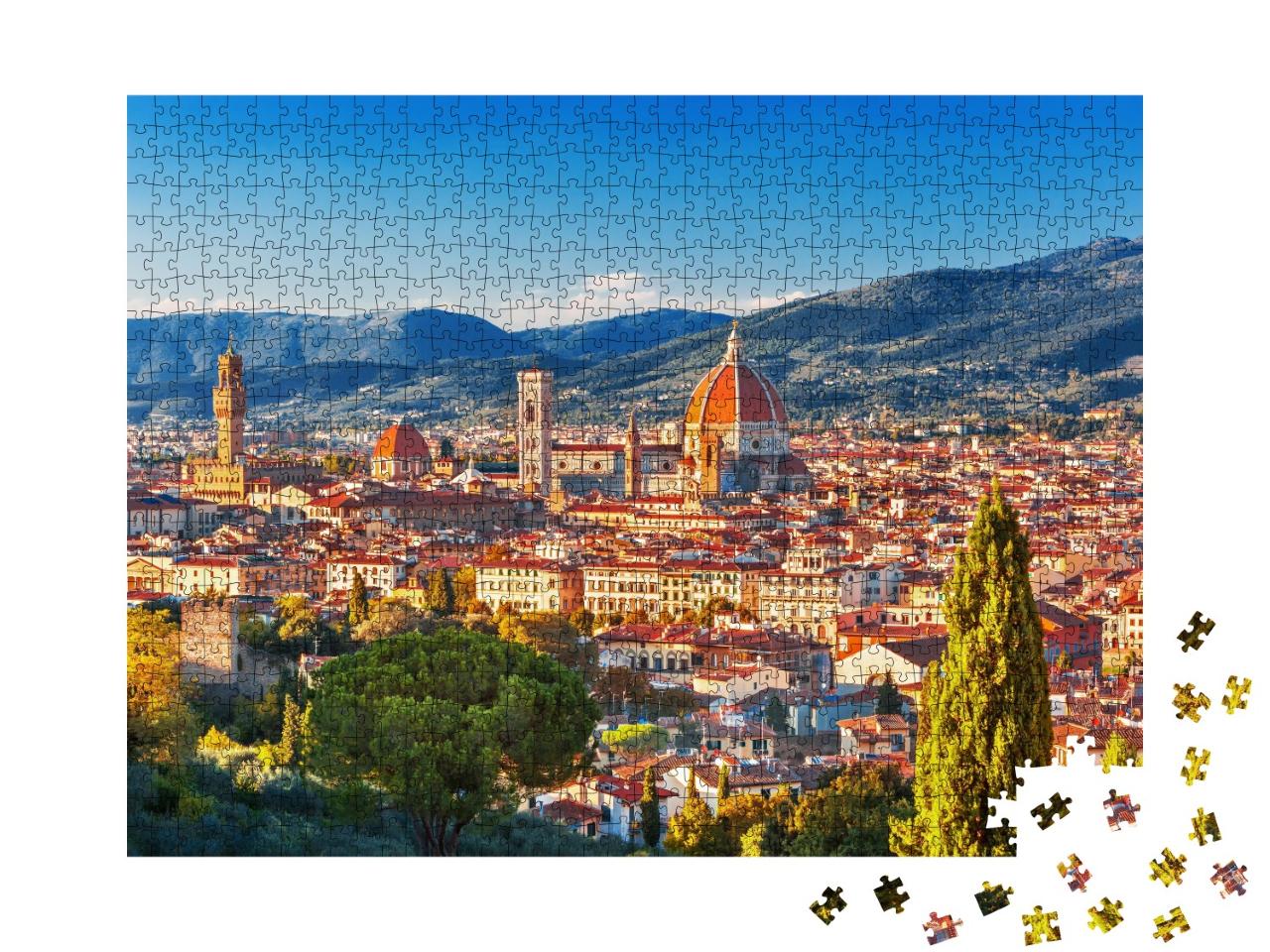 Puzzle de 1000 pièces « Vue sur Florence, Italie »