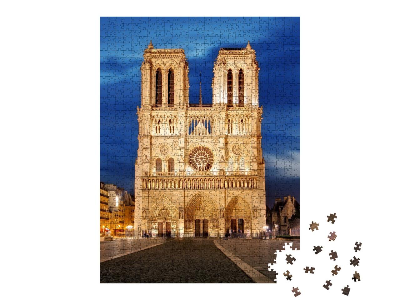 Puzzle de 1000 pièces « Notre Dame, symbole de Paris, France »