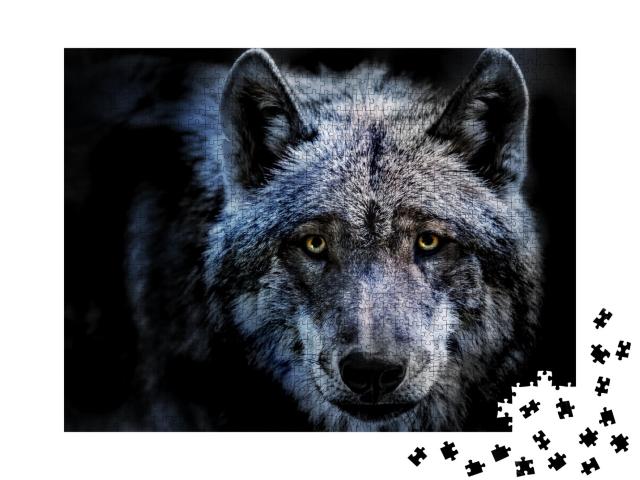 Puzzle de 1000 pièces « Portrait d'un loup »