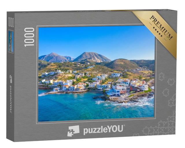 Puzzle de 1000 pièces « Petit village de pêcheurs traditionnel de Mochlos, Crète »