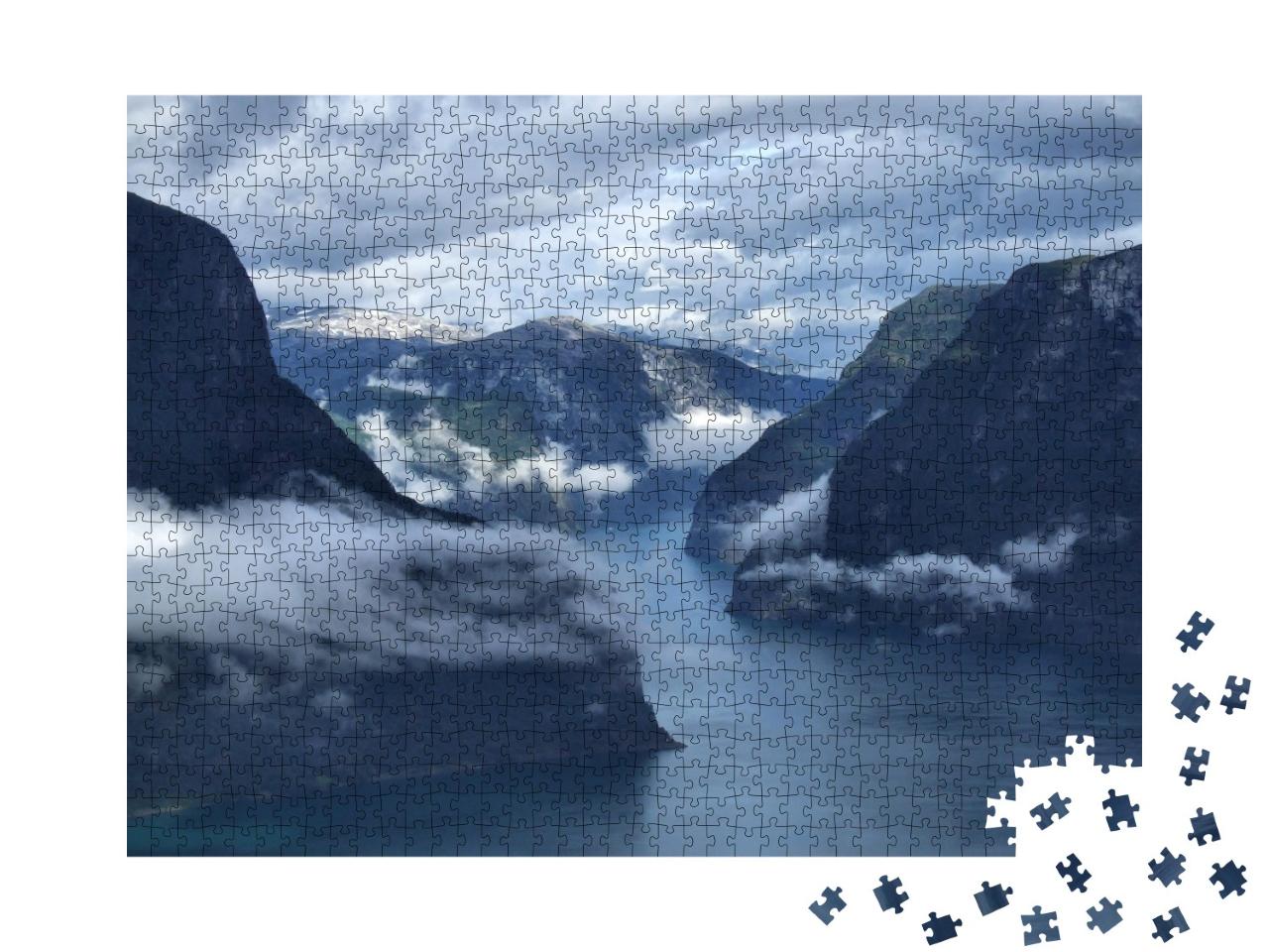 Puzzle de 1000 pièces « Paysages sauvages près de Flam et Aurland - Norvège »