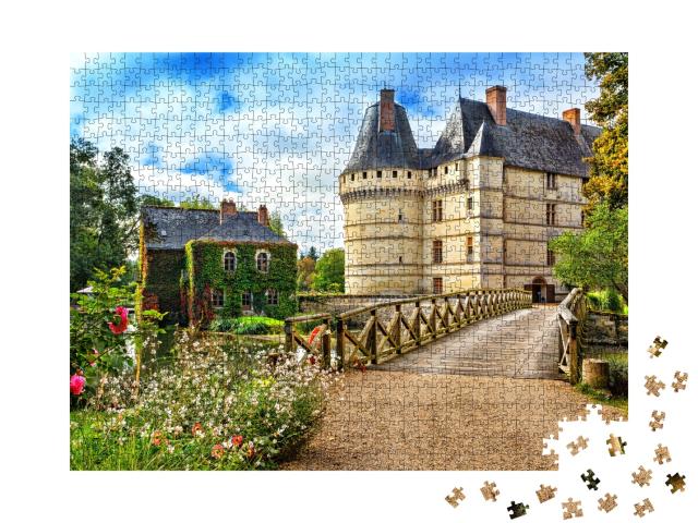 Puzzle de 1000 pièces « Le Château de l'Islette, France. Ce château Renaissance est situé dans la vallée de la Loire. »