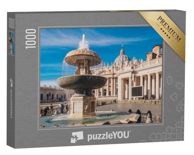 Puzzle de 1000 pièces « Basilique Saint-Pierre et place Saint-Pierre »
