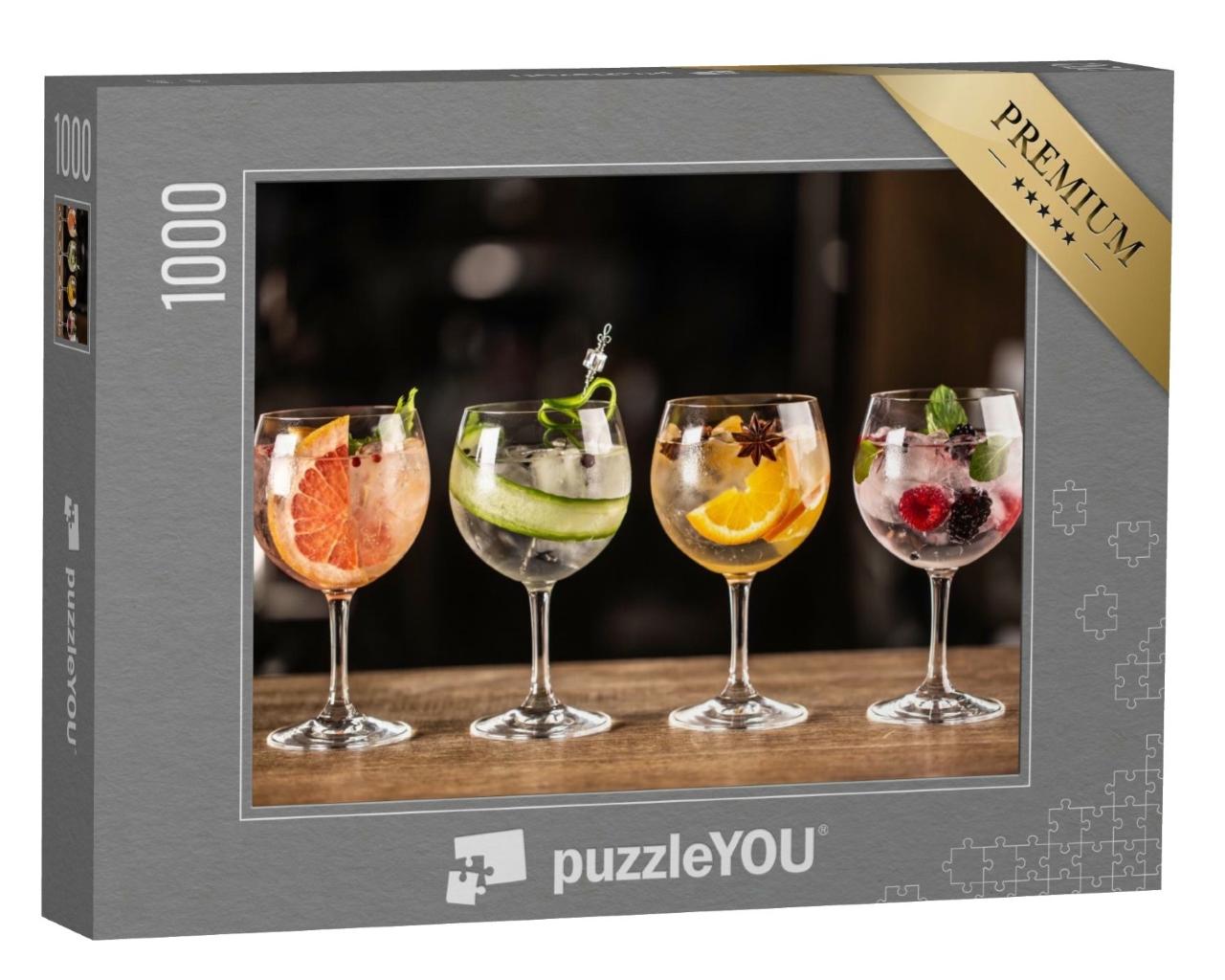 Puzzle de 1000 pièces « Le gin tonic comme cocktail classique »
