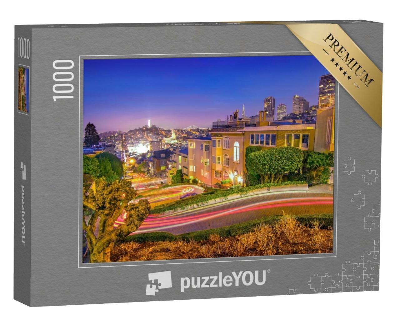 Puzzle de 1000 pièces « Lombard Street à San Francisco, Californie »