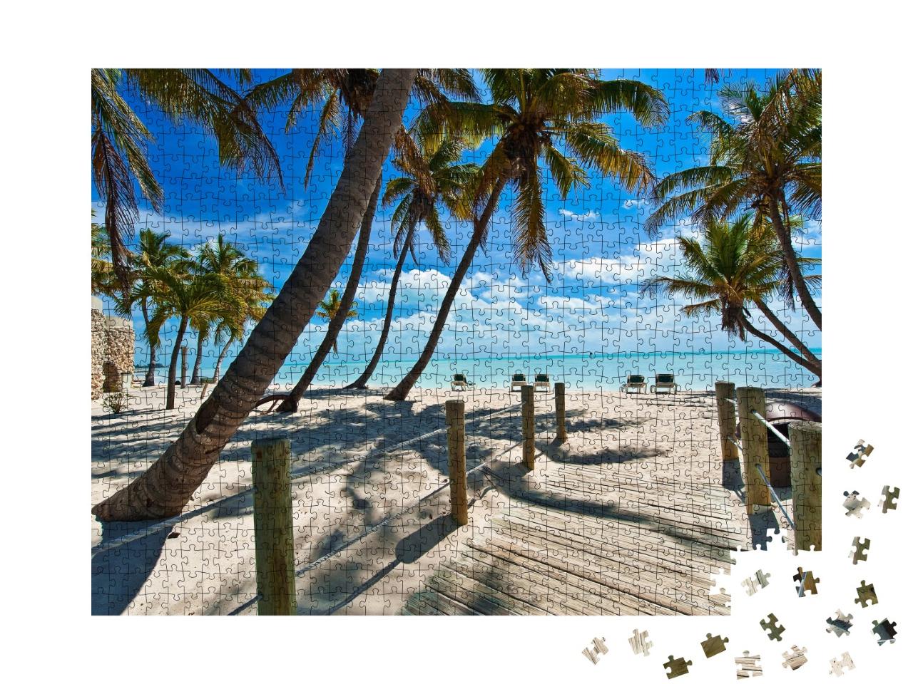 Puzzle de 1000 pièces « Passerelle vers la plage, Key West »