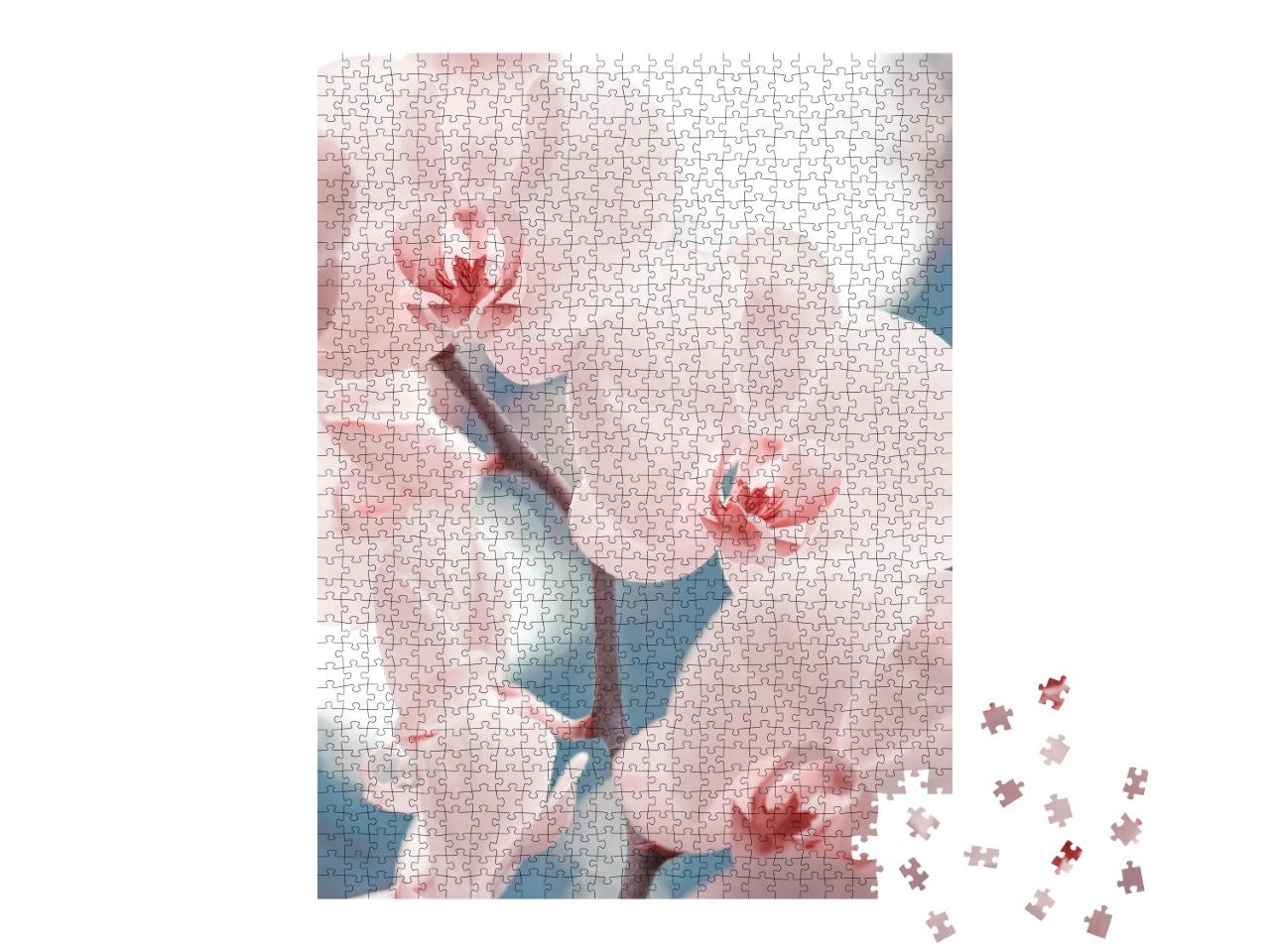 Puzzle de 1000 pièces « Orchidée phalaenopsis rose tendre »