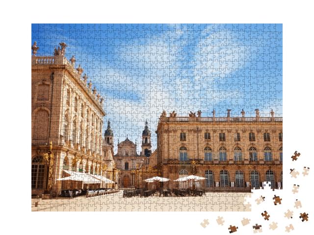 Puzzle de 1000 pièces « Place Stanislas et bâtiment de l'hôtel de ville »