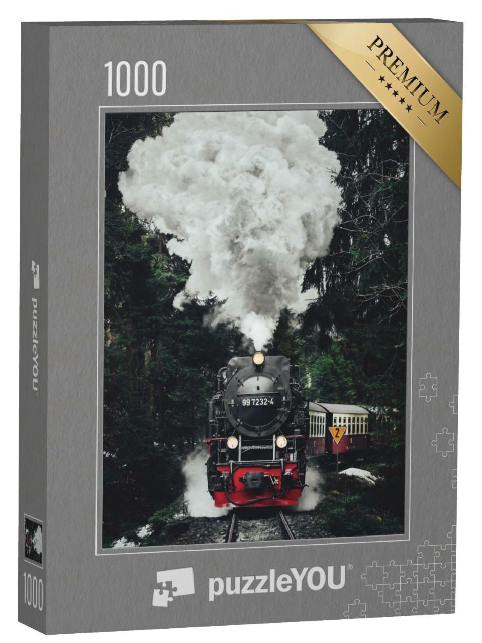 Puzzle de 1000 pièces « Locomotive à vapeur historique »