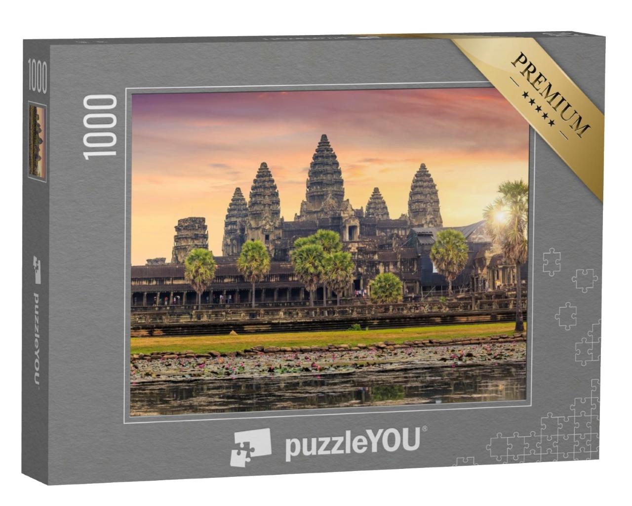 Puzzle de 1000 pièces « Beau lever de soleil sur Angkor Wat, Siem Reap, Cambodge »