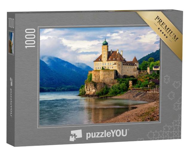 Puzzle de 1000 pièces « Le château de Schonbuhel sur un rocher au bord du Danube »