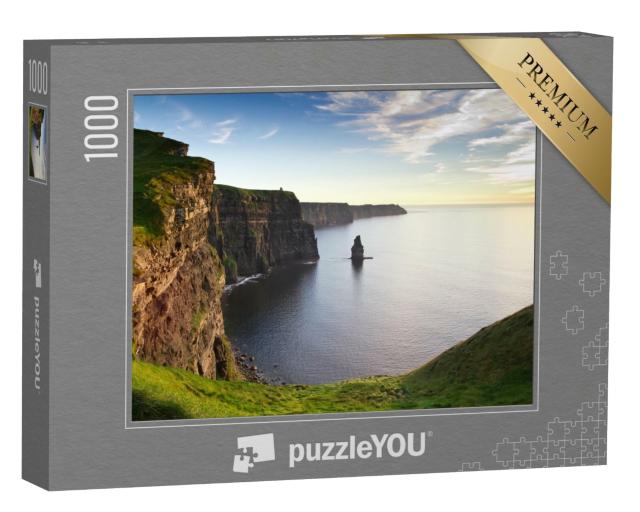 Puzzle de 1000 pièces « Les falaises de Moher au coucher du soleil, Irlande »