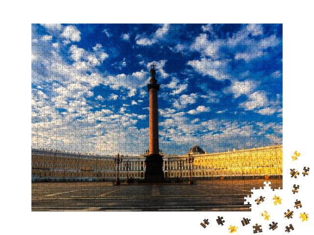 Puzzle de 1000 pièces « Matin sur la place du Palais, Saint-Pétersbourg, Russie »