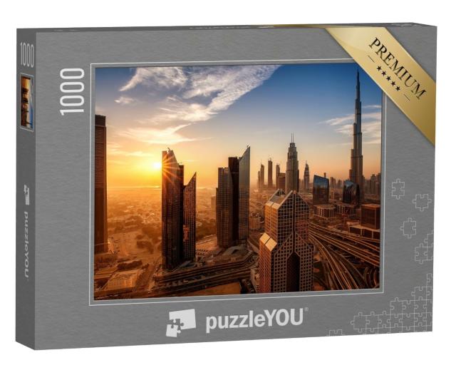 Puzzle de 1000 pièces « Dubaï au lever du soleil »