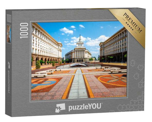 Puzzle de 1000 pièces « Classicisme socialiste : ensemble de trois bâtiments à Sofia, Bulgarie »