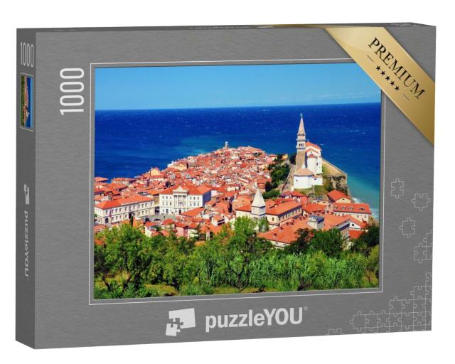Puzzle de 1000 pièces « Magnifique ville de Piran en Slovénie »