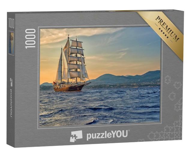 Puzzle de 1000 pièces « Un voilier en voyage »