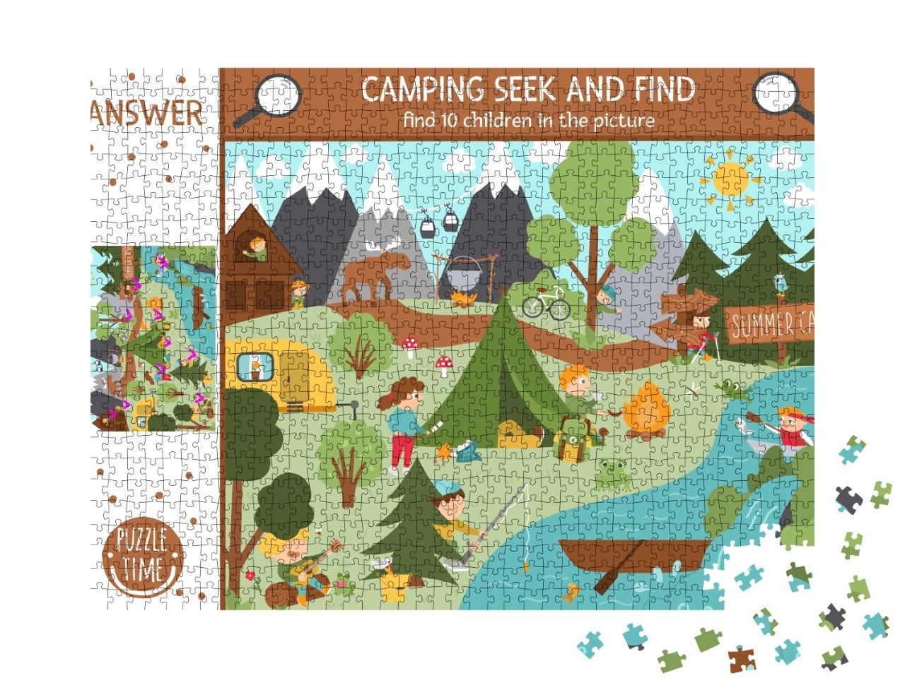 Puzzle de 1000 pièces « Camp d'été »