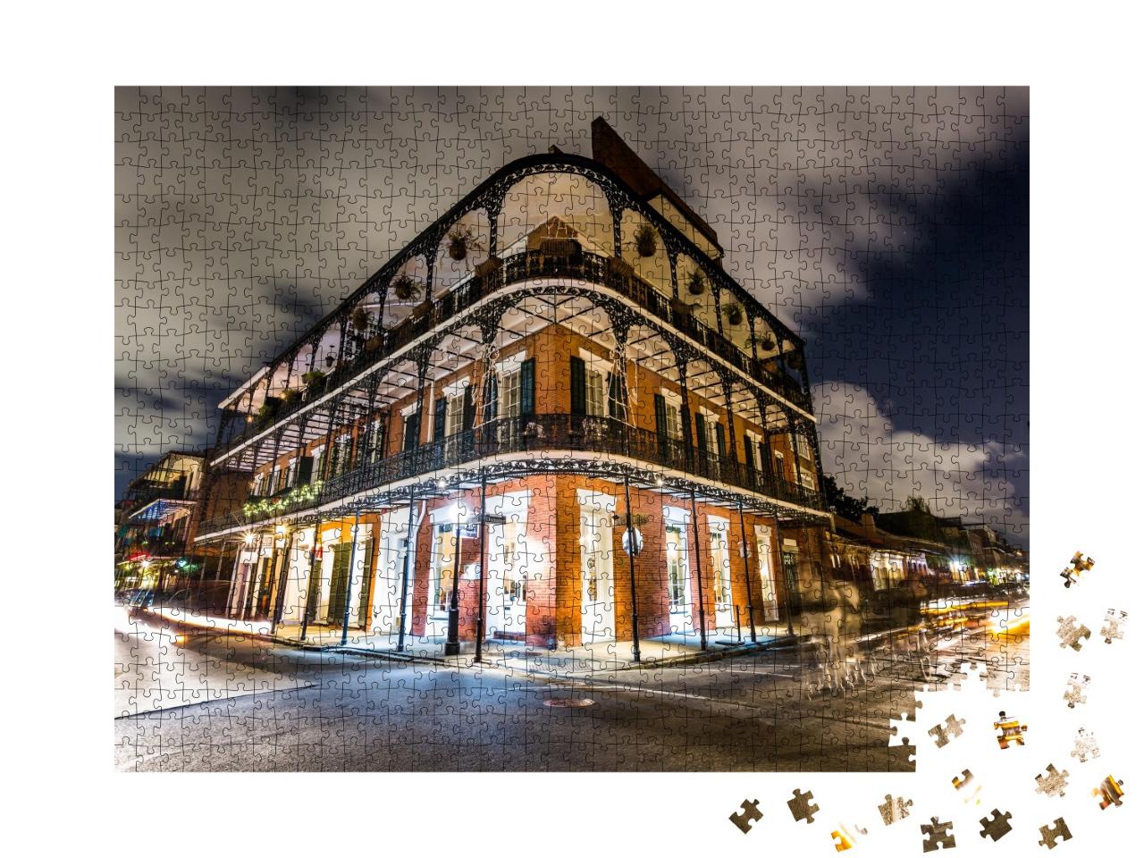 Puzzle de 1000 pièces « French Quarters dans le centre-ville de la Nouvelle-Orléans »