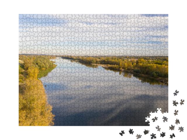 Puzzle de 1000 pièces « Une nature magnifique au bord de la Loire en France »