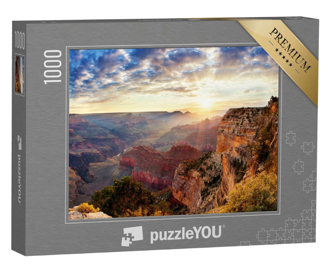 Puzzle de 1000 pièces « Lever de soleil sur le Grand Canyon »