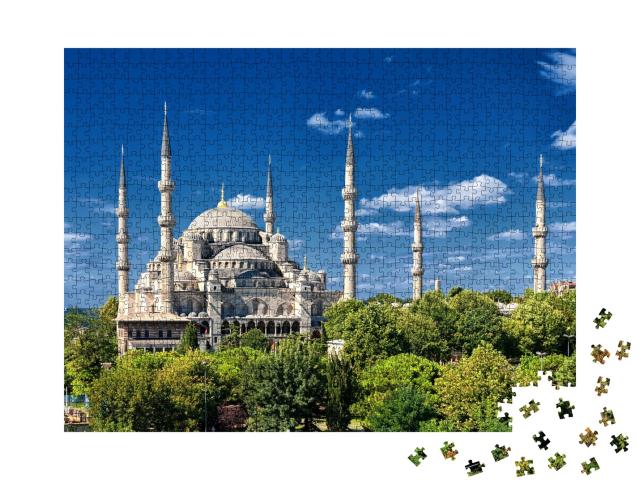 Puzzle de 1000 pièces « La Mosquée Bleue, Istanbul, Turquie »