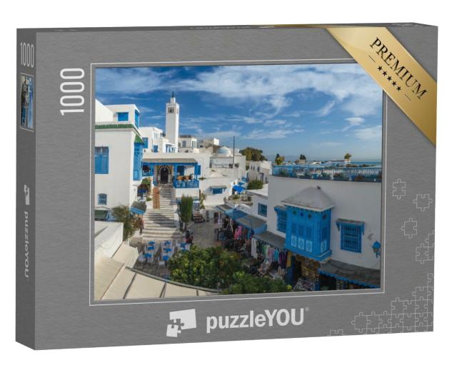 Puzzle de 1000 pièces « Belle vue sur Sidi Bou Said, Tunis, Tunisie »