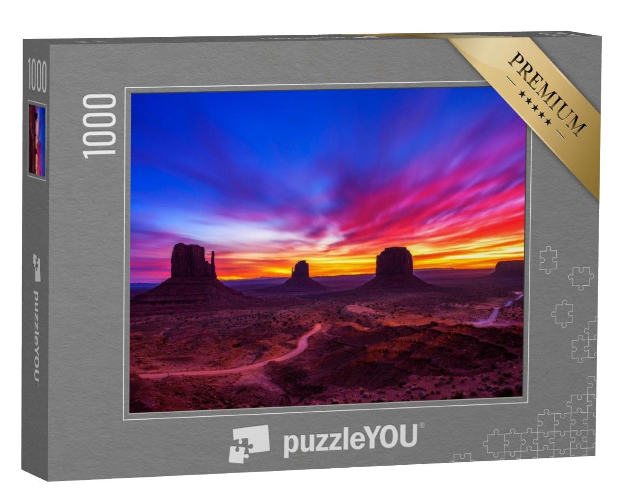 Puzzle de 1000 pièces « Lever de soleil sur Monument Valley en Arizona, USA »