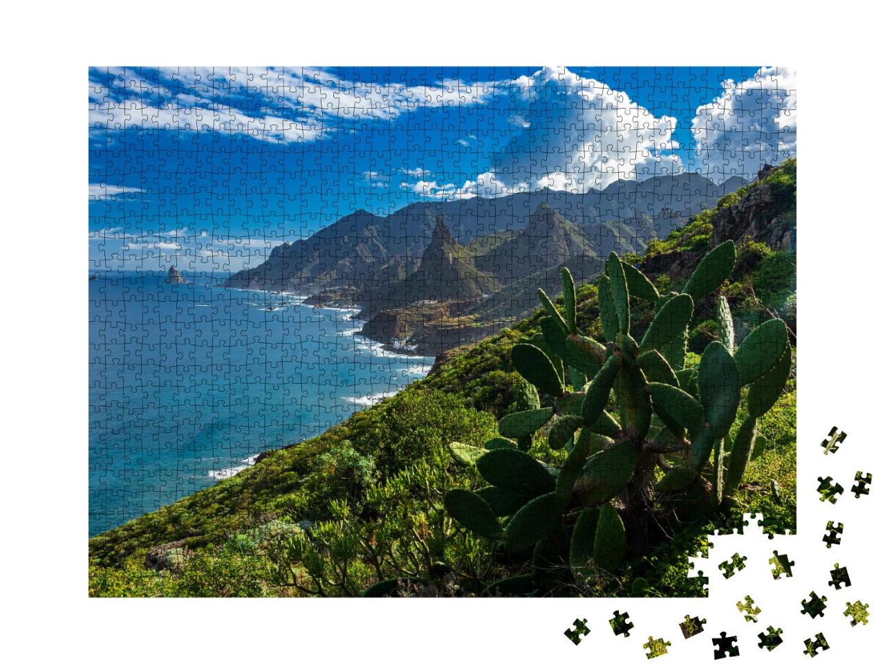 Puzzle de 1000 pièces « Montagnes sauvages d'Anaga au nord de Tenerife »