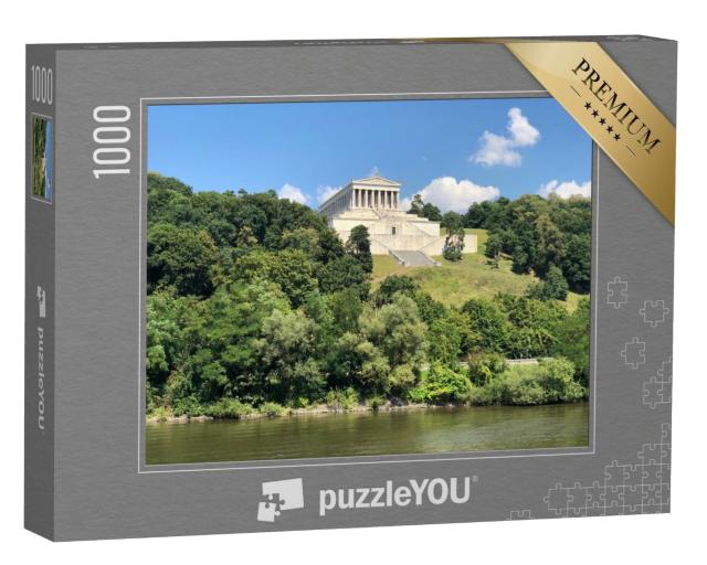 Puzzle de 1000 pièces « Walhalla : Hall de la gloire au-dessus du Danube, Ratisbonne »