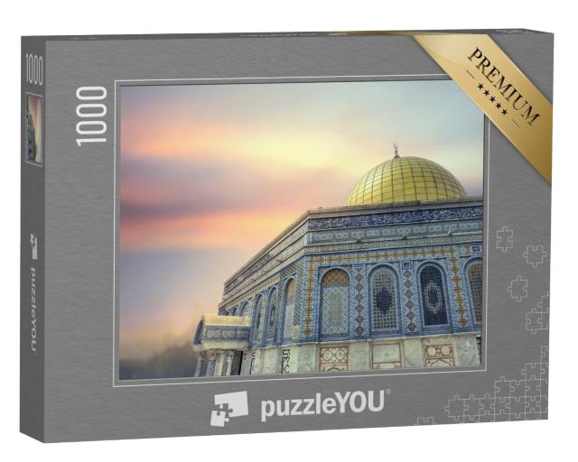 Puzzle de 1000 pièces « Dôme du Rocher au crépuscule, Jérusalem »