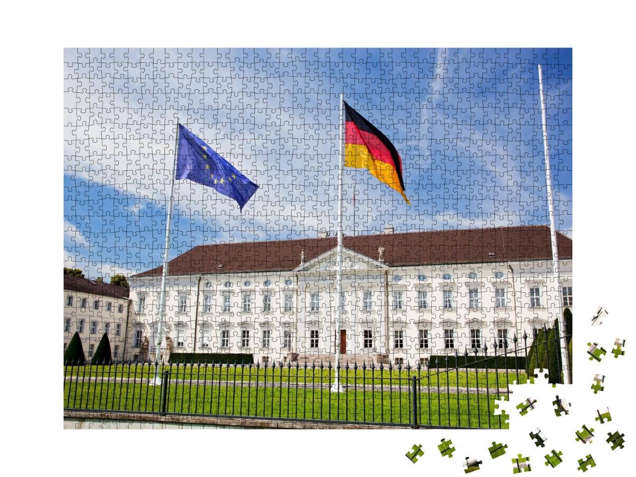 Puzzle de 1000 pièces « Château de Bellevue, le palais présidentiel à Berlin, Allemagne »